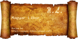Magyar Libor névjegykártya